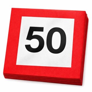 50-as Sebességkorlátozó Party Szalvéta