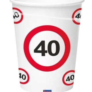 40-as Sebességkorlátozó Party Pohár