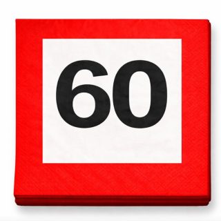 60-as Sebességkorlátozó Party Szalvéta
