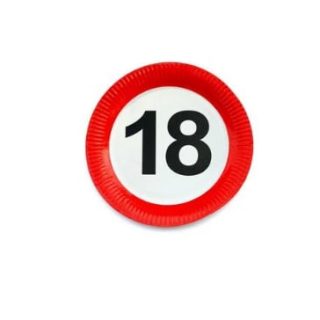 18-as Sebességkorlátozó Party tányér