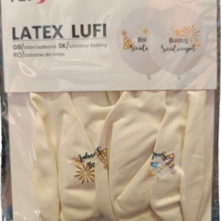 Fehér Letisztult Boldog Születésnapot Gumi (Latex) Lufi