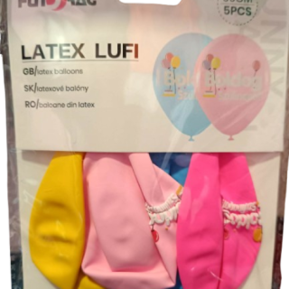 Vegyes Színű Boldog Születésnapot Gumi (Latex) Lufi